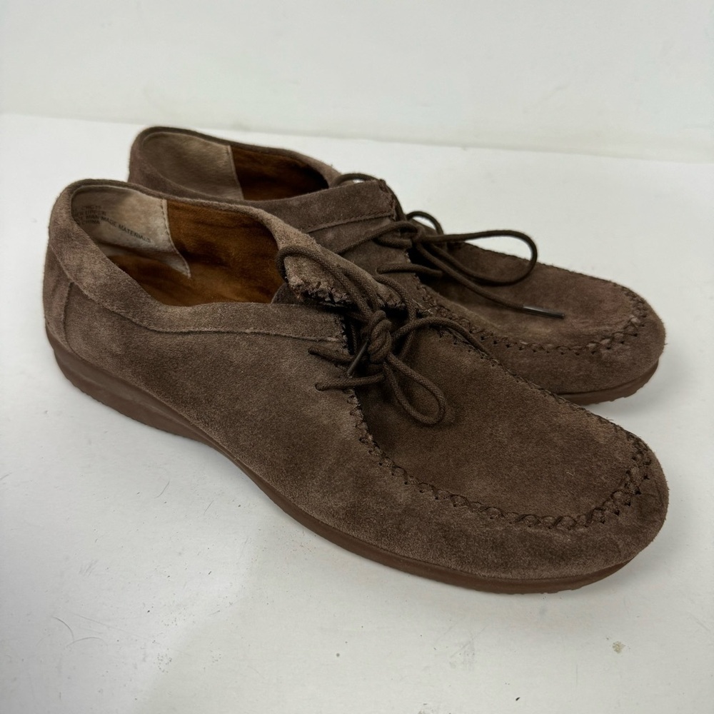 B.O.C brown leather suede shoes casual